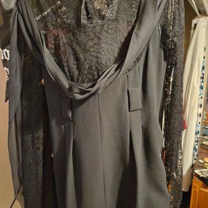 Chanel lace and satin cocktail dress